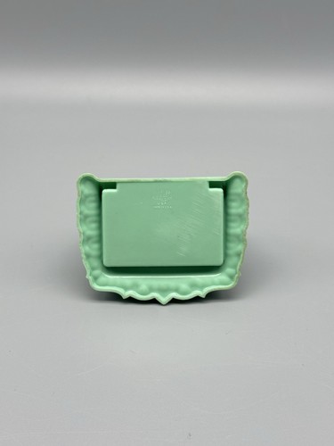Beautiful Art Deco Warner J.C. CO. NY Mint Color Double Ring Box Jewelry Box USA - Picture 12 of 13