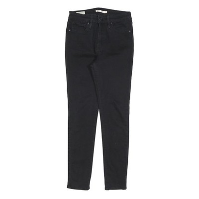 LEVI'S 721 Damenjeans Schwarz Slim Skinny Denim W28 L27 Stretch Baumwollmischung