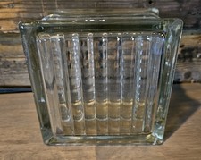Vintage Glass Block 5.75" Length And Height And 3.75" In Width.