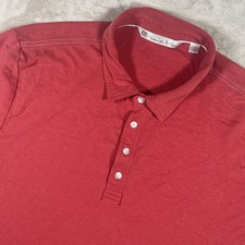 Travis Mathew Short Sleeve Pima Cotton Red Stretch Golf Polo Men  s XL