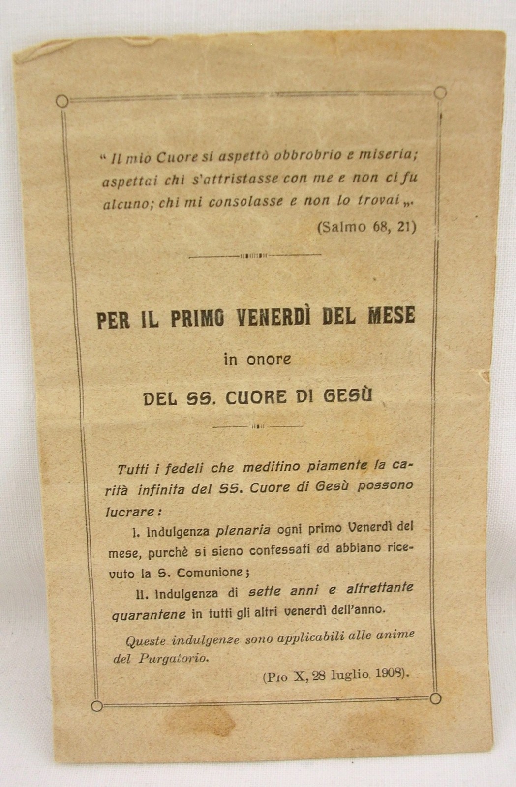 LIBRETTO PER IL PRIMO VENERDI' DEL MESE IN ONORE DEL SS. CUORE DI GESU'