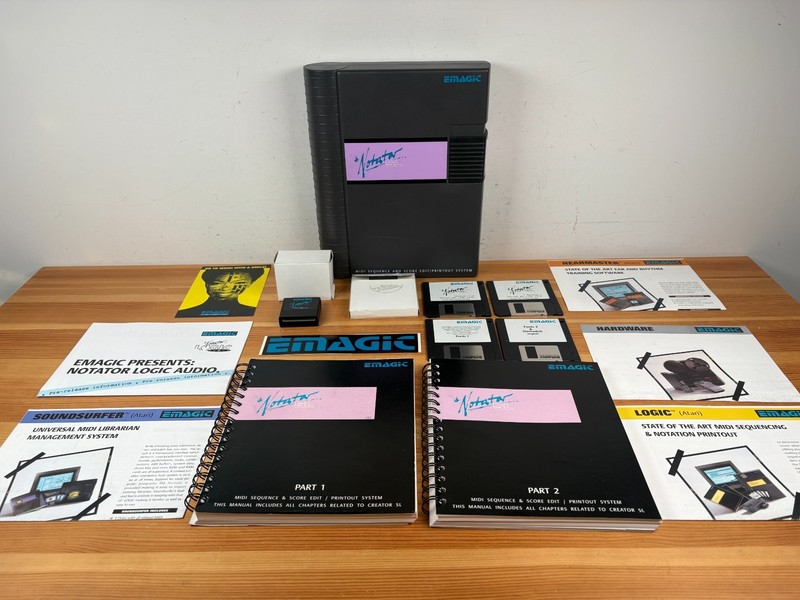 Atari ST Emagic C-Lab Notator SL Software & Dongle - MIDI Sequence Score Edit