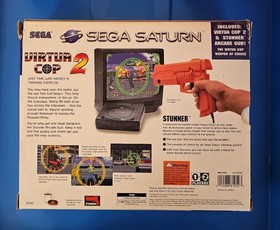 Virtua Cop 2 Sega Saturn w/ Stunner Arcade Gun - GUN, BOX, PAPERS ONLY (NO GAME)