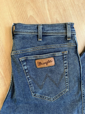 WRANGLER -TEXAS SLIM- HERREN JEANS W36 BLAU