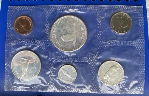 1967 Canada Proof-Like Set of 6 Wildlife Coins - 1.1 oz of Silver