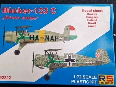 RS MODELS 94017 1/72 Bucker Bu-131A/D2 (Aufkleber v. für Rumänien) NEU