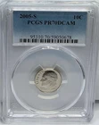 2005-S Roosevelt Proof Dime **PCGS PR70 DCAM**