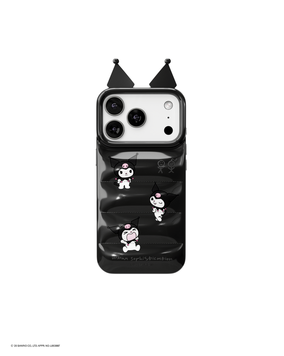 Urban Sophistication Sanrio The Puffer Case - Crying Kuromi