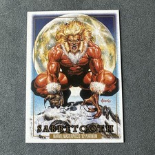 2024 Marvel Masterpieces ’92 Platinum Sabretooth #78 Leather SkyBox UDC