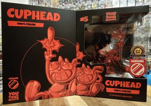 Youtooz Collectibles Cuphead Red Chrome #5 Shopville Exclusive Brand New