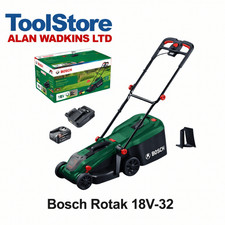 Image of Bosch ROTAK 18V-32 18V Cordless 32cm Lawnmower 1 X 4.0AH Battery 06008B9P70