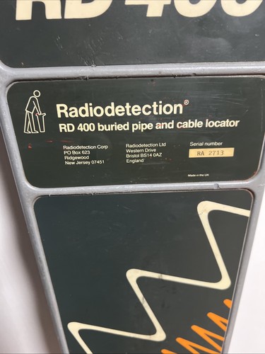 RadioDetection RD 400 Localizador de Tubos y Cables Zanja Bruja PR833 Sensibilidad - Imagen 11 de 11
