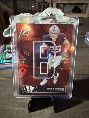 Panini 2024 Zenith Football A to Z Brock Bowers Raiders RC Red #2 /49