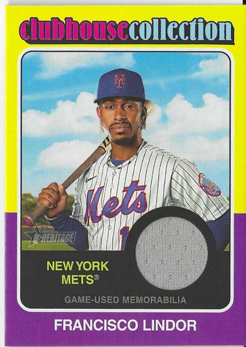 Topps Heritage Clubhouse Collection Memorabilia/Relic Cards - You Pick Upd 2/7 - Afbeelding 50 van 111