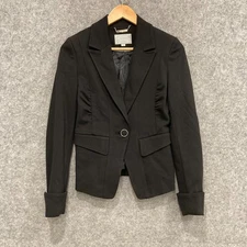 Vero Moda Womens Jacket Size Small Black Button Collared Business 55029