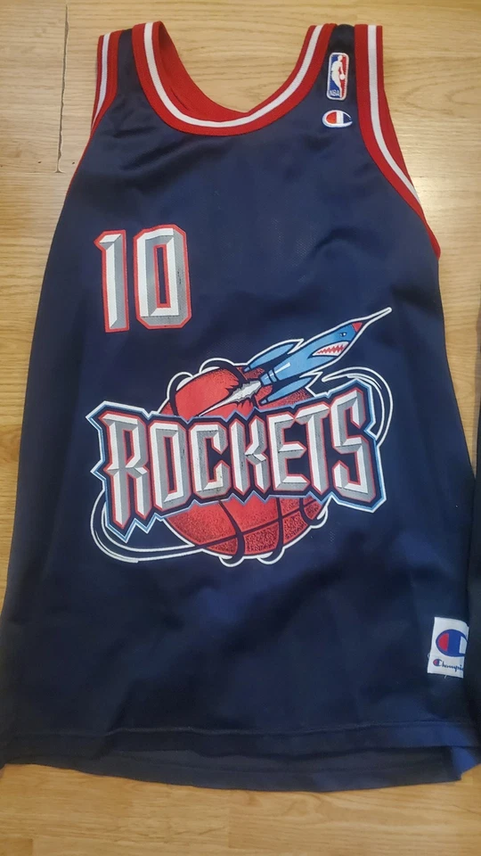 Champion Jersey Lot Size 44 Rockets Spurs Cassell Robertson Vtg 90s Bundle NBA  - Image 3 of 4