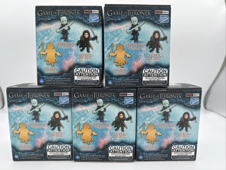 Lote de 5 mini figuras de Juego de Tronos Jon Snow Tyrion White Walker Daenery Jaime Foto 4 de 4