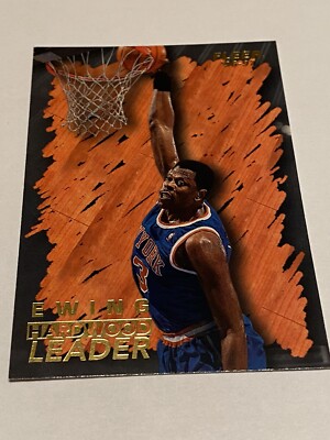 Patrick Ewing Fleer 96-97 Karte ''Ewing Hardwood Leader''