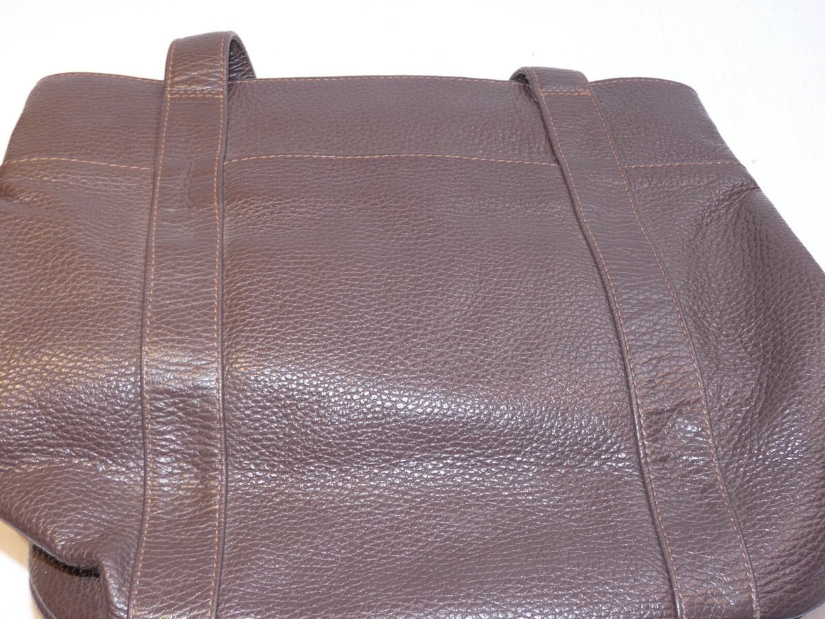 ORVIS ブラウン レザー トートバッグ アメリカ製 Orvis Brown Leather Multicompartment Tote Bag | eBay