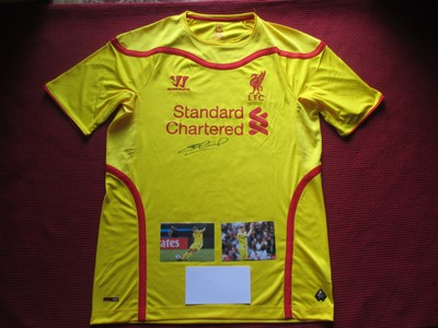 signed liverpool jersey