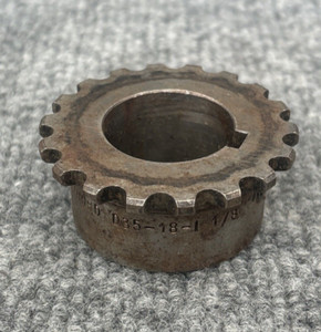 Rexnord D35-18-1-1/8 18 Tooth 1-1/8" Bore 35 Chain Coupling Hub Used
