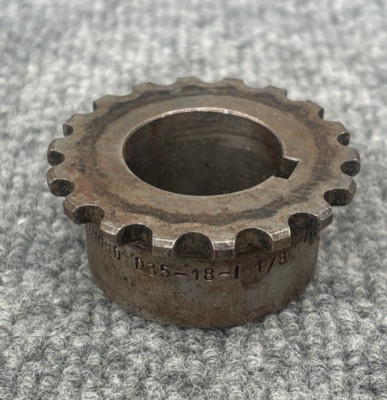 Rexnord D35-18-1-1/8  18 Tooth 1-1/8'' Bore 35 Chain Coupling Hub Used