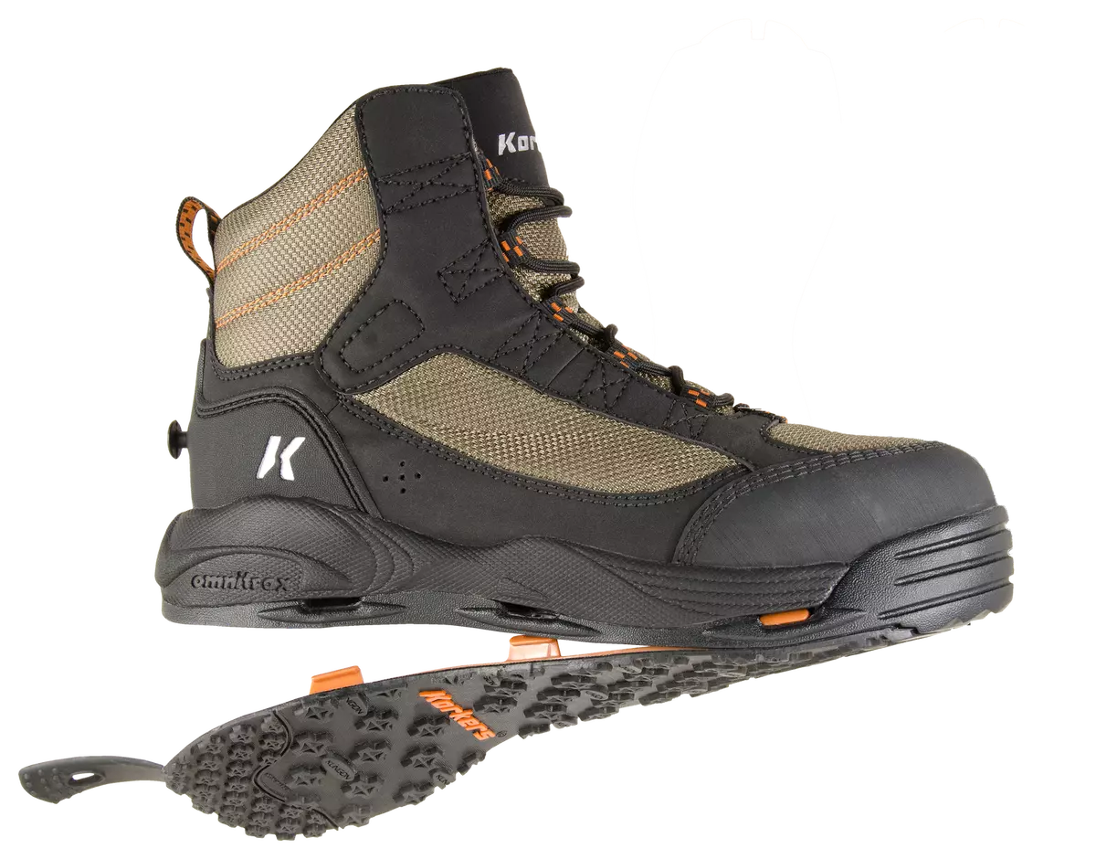 Korkers FB4810 12 Greenback Felt Kling On Sole Wading Boots for