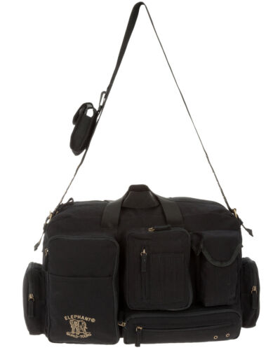 Tasche Elephant Canvas XL 50 Reisetasche Sporttasche Männer Herren 3525 Schwarz - Bild 7 von 12