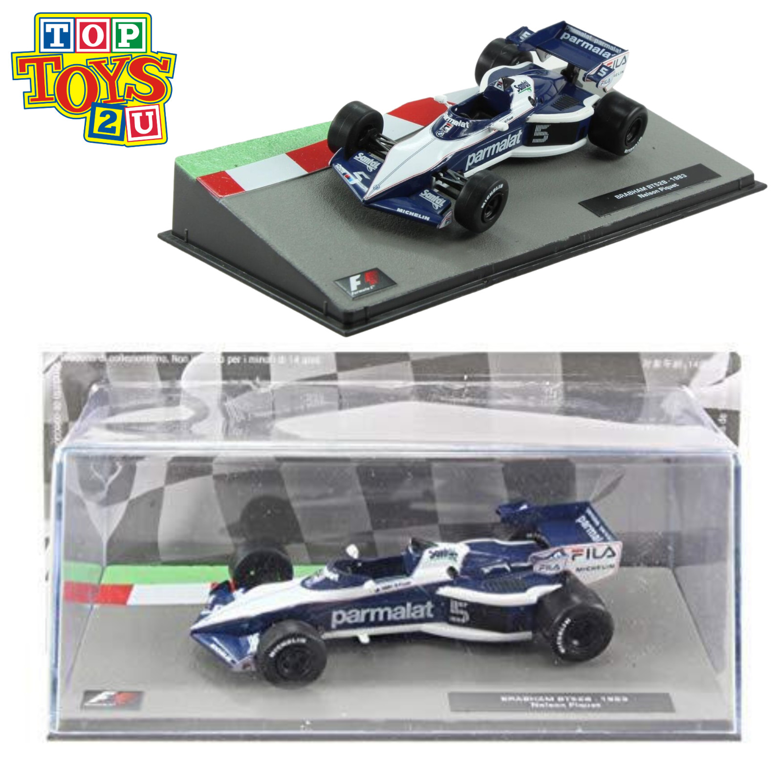 Deagostini Diecast 1:43 F1 Scale Model - Nelson Piquet F1 Brabham BT52B Race Car