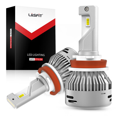 H11 LED Headlight Bulbs 6000LM Low Beam Conversion Kits 6000K Super Bright Light