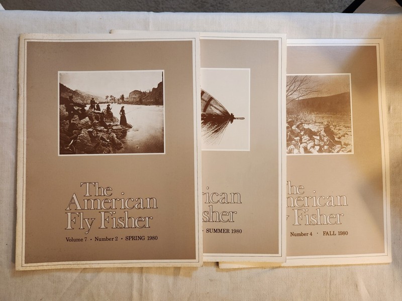 Lot 3 - 1980 The American Fly Fisher magazines: Vol. 7, Spring, Summer, Fall