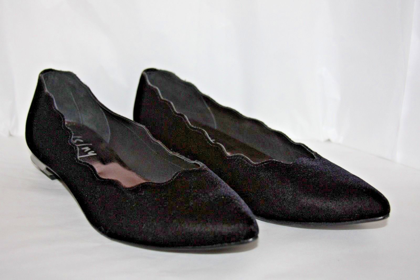 black velvet flats