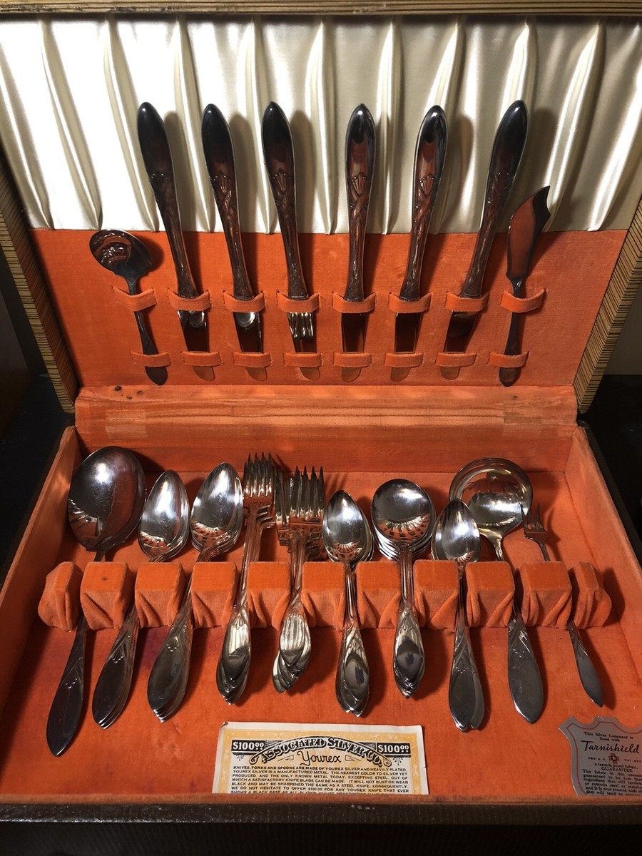 Vintage 48 piece Yourex Silverseal Silverware by Associated Silver