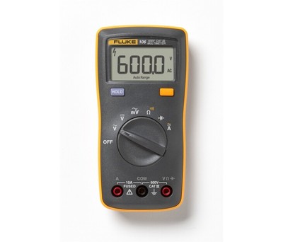 Fluke 106 Handflächengroßes Digitalmultimeter für AC/DC-Strommessung bis 10 A...