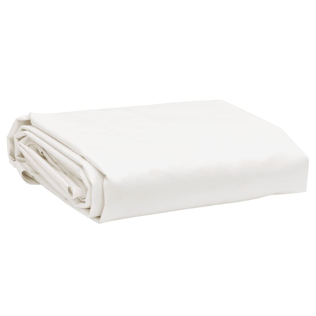 vidaXL Telone Bianco 5x6 m 600 g/m²