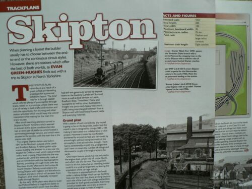 Plan de voie de la gare Skipton North Yorkshire - Article du magazine modélisme ferroviaire