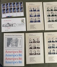 USPS First Day Cover, Ameriprx 86 and Duke Ellington Stamps