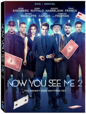 NOW YOU SEE ME 2 (DVD, 2016) Eisenberg, Harrelson, Ruffalo, Radcliffe Caplan NEW