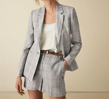 Reiss Women's Single Blazer (size 8) And Tailored Shorts (size 6) Suit