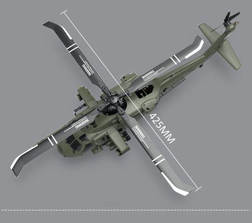 YXZNRC UH60 Black Hawk RC Hubschrauber mit 6-Achsen Gyro 2.4G 6CH Flybarless 3D - Bild 23 von 26