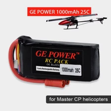 11.1V 1000mAh 25C 3S banana plug li-po battery for Huakor Master CP helicopter