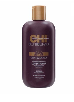 CHI Deep Brilliance Olive & Monoi Optimum Moisture Conditioner 12fl oz. New