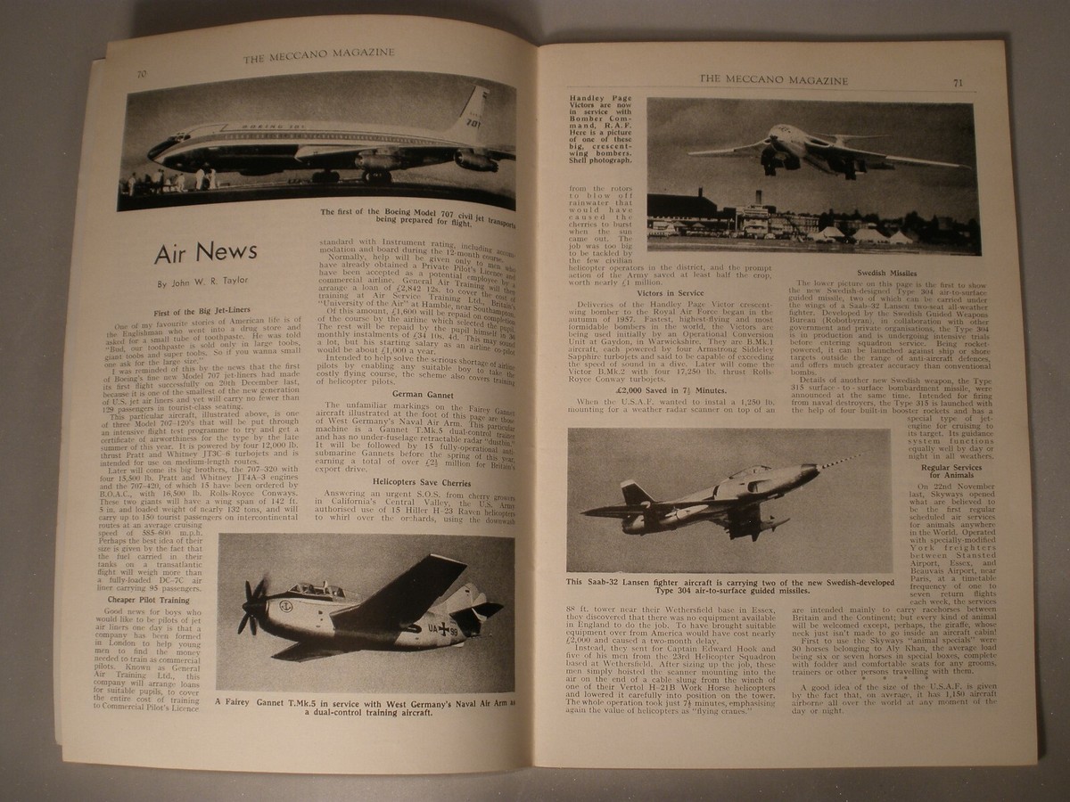 Bon De Commande Meccano 1958 – Premier Album Meccano Magazine – Original