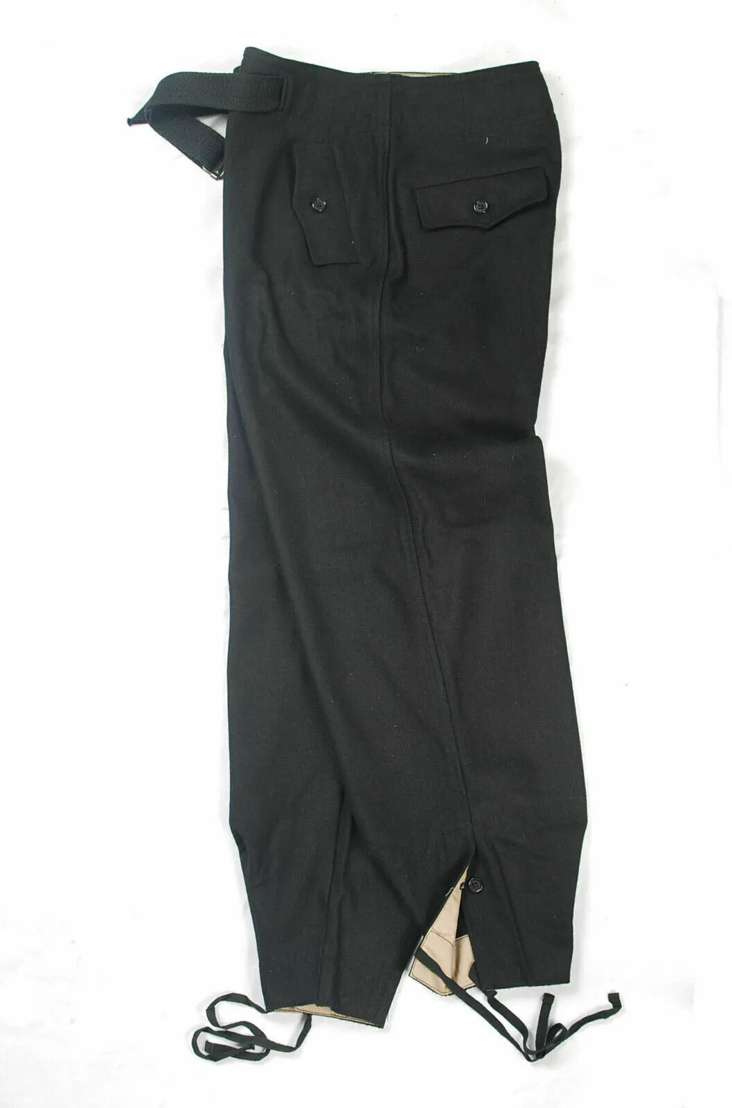 GERMAN WH PANZER BLACK WOOL OUTDOORS JACKET & PANTS SET SIZE XXXL WWII REPRO