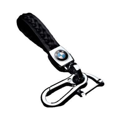 GENIUNE LEATHER KEYCHAIN FOR BMW CAR AUTOMOTIVE ACCESSORIES