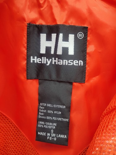 Helly Hansen VTR Helium Jacket Mens Small Neon Orange Lightweight Packable - Picture 5 of 5