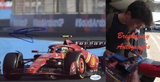 Oliver Bearman signed photo 8x10 exact proof ACOA autograph Formula 1 Ferrari 5
