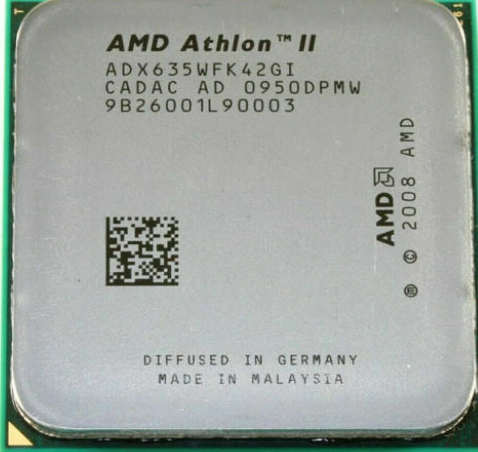 AMD Athlon II X4-620 X4-630 X4-635 X4-640 X4-645 X4-650 Socket AM3 CPU Processor - Image 2 of 4