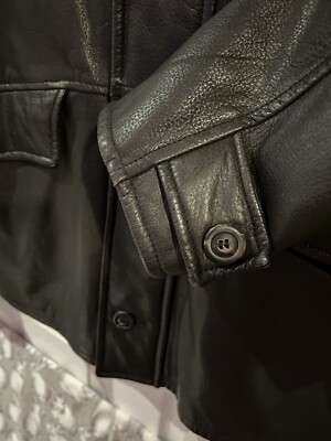 Big L MENS ELK SKIN LEATHER/THINSULATE 3/4 JACKET DARK BROWN | eBay