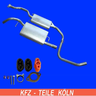 FORD ESCORT 1.6i 16V Mittelschalldämpfer + Endschalldämpfer Auspuff